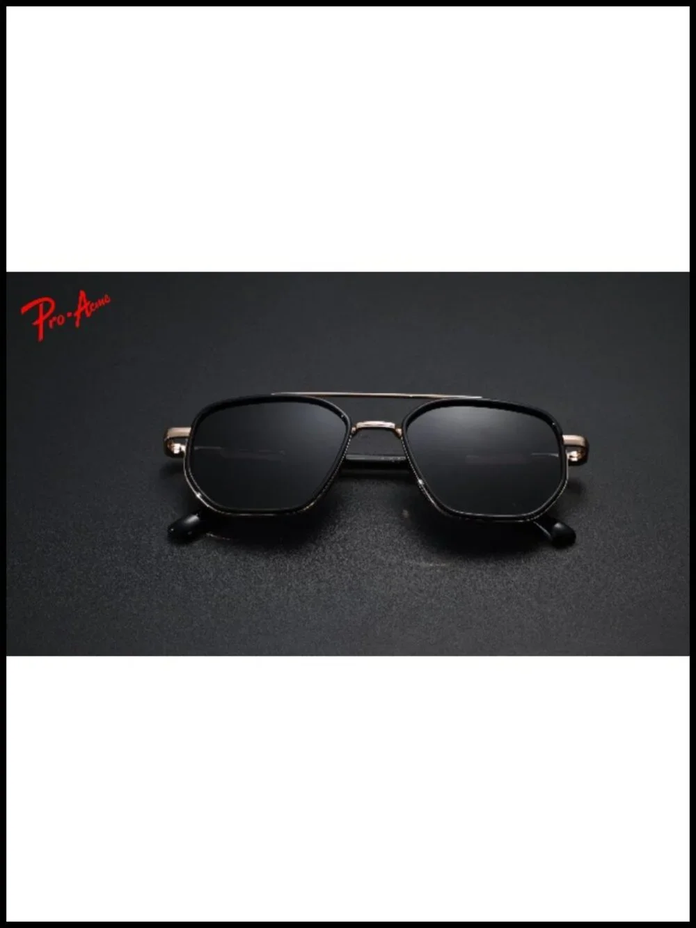 Polarized Square Aviator Sunglasses Retro Metal UV400 Driving Travel